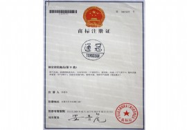 無(wú)動(dòng)力風(fēng)機(jī)；自然通風(fēng)器商標(biāo)證書(shū)